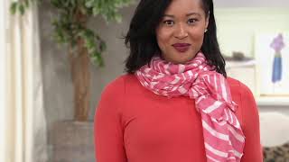 Isaac Mizrahi Live! Knit Tunic with Spiral Ruffle Sleeves on QVC