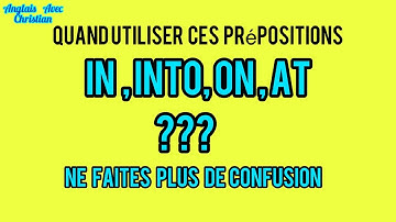 Ne confondez plus ces prépositions : in, into, on et at en anglais #english #anglais #apprendre