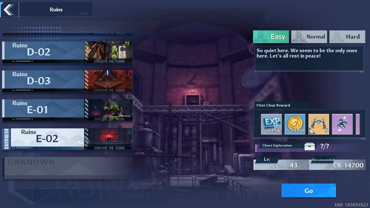 Tower of Fantasy Ruins E-02 Easy All Chests