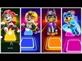 Marshall 🔥 Rubble 💛 Chase 💜 Super Chase 💙 | Tiles Hop Challenge