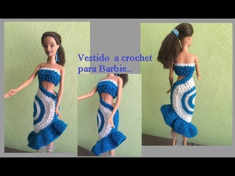 Vestido de verano a crochet o ganchillo para #barbiecrochetnorma crochet #blusasnorma - YouTube