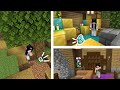 | 🌳 Building A Secret Base 🤫 | Minecraft Speed Build |