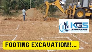 Footing Excavation #kgsbuilders