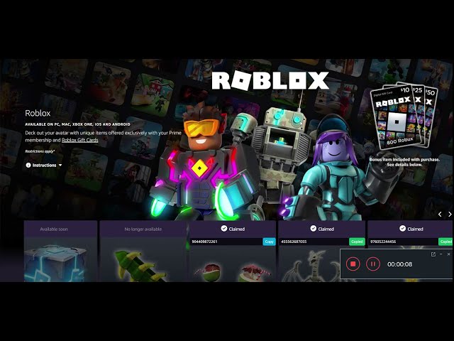 Prime Gaming on X: Unlock two exclusive items for @Roblox for