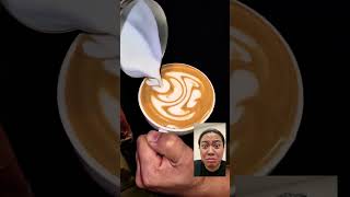 How to make coffee latte art #shorts #coffee #morning #viral #song #fyb