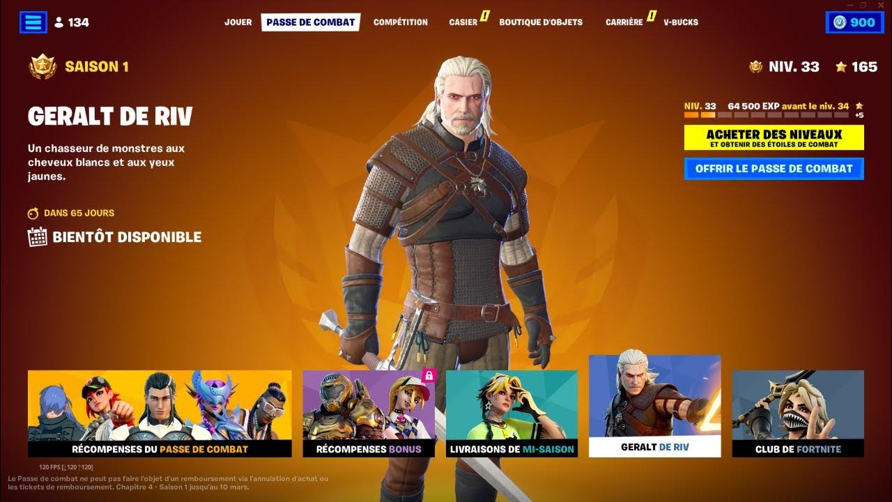 JE DECOUVRE LE PASSE DE COMBAT FORTNITE CHAPITRE 4 SAISON 1! [ GRATUIT avec le club ] YouTube
