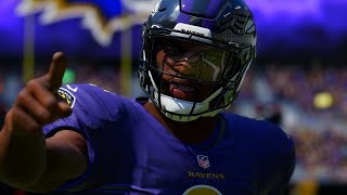 Madden NFL 22 - Pittsburgh Steelers vs. Baltimore Ravens [1080p 60 FPS]