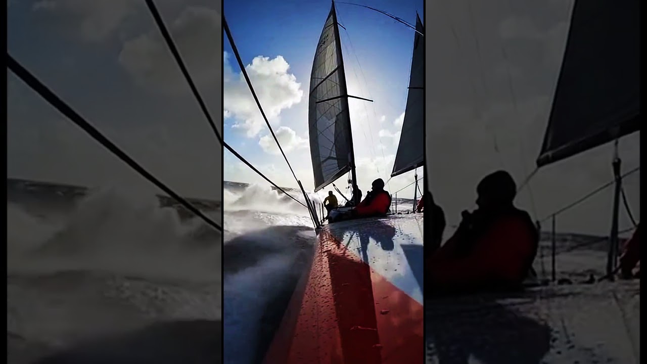 Massive Yacht Attacks from Windward 😳⛵ #Shorts