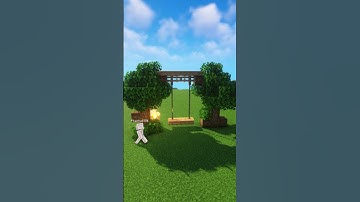 Simple Tree Swing in Minecraft #shorts