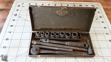 SK 1/4" Ratchet & Socket Set Restoration