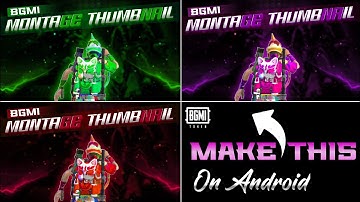 How to Make Montage Thumbnail on Android 🔥 | Montage Thumbnail Tutorial | Montage Thumbnail Editing