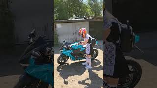 1 сентября,  дети поехали в школу 😂🔥🏍🔥