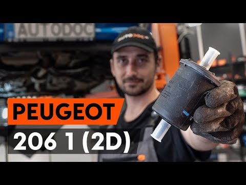 Wie PEUGEOT 206 1 (2D) Kraftstofffilter wechseln [AUTODOC TUTORIAL]