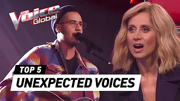 Most UNEXPECTED VOICES in The Blind Auditions of The Voice