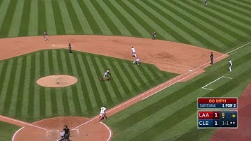 LAA@CLE: Cron makes a nice stop in the 6th