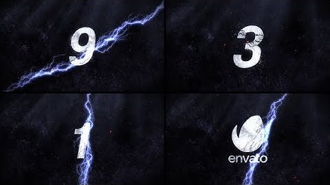 Countdown AFTER EFFECTS Template Videohive 22332306