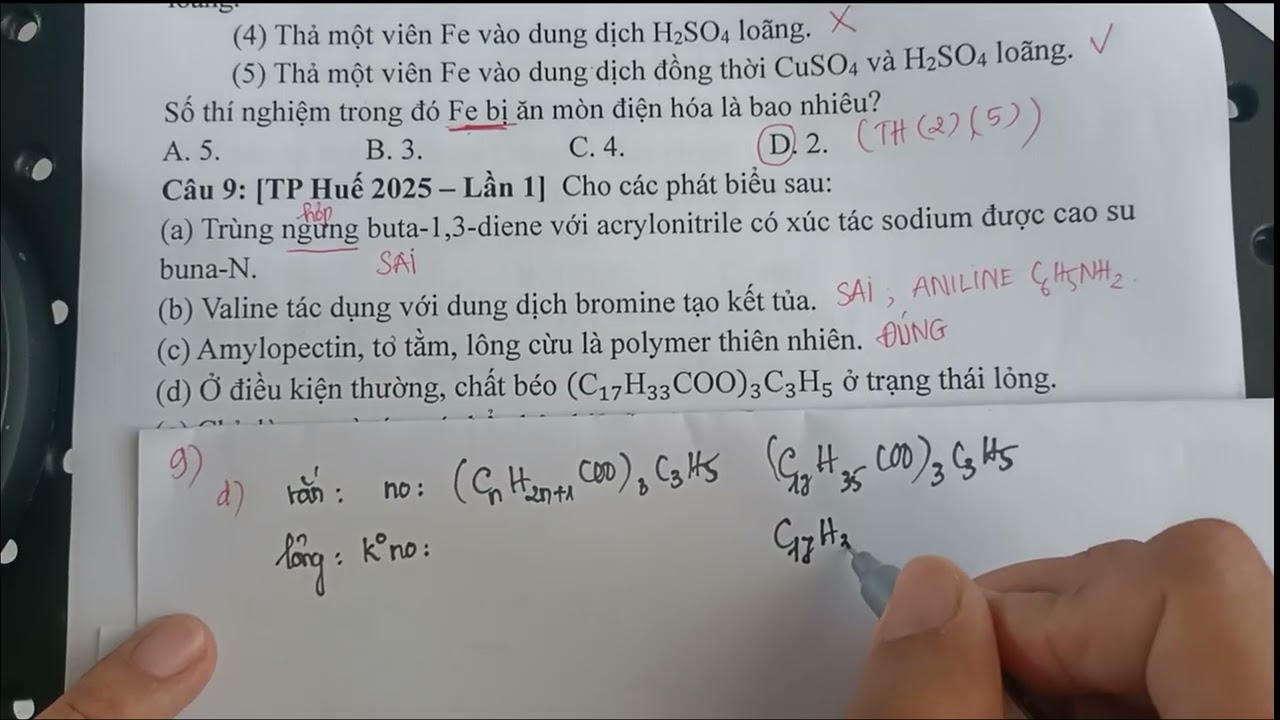 PHẦN I.  CÂU 8 ĐẾN 18 đề tp huế 2025
