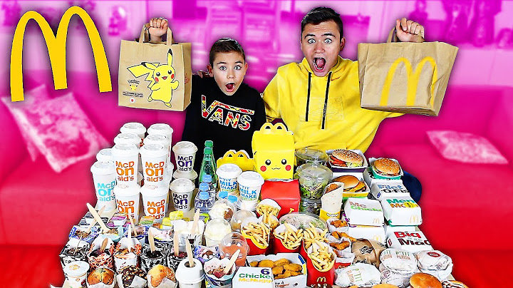 ON ACHÈTE TOUS LES PRODUITS DE LA CARTE MCDO ! (Tous les Burgers, desserts, boissons, glaces...)