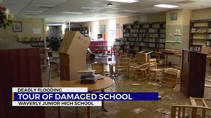 Only on News 2: Damage inside Waverly Junior High School