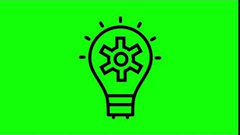 Animated Strategy Icon on Green Screen With Pop-up Sound