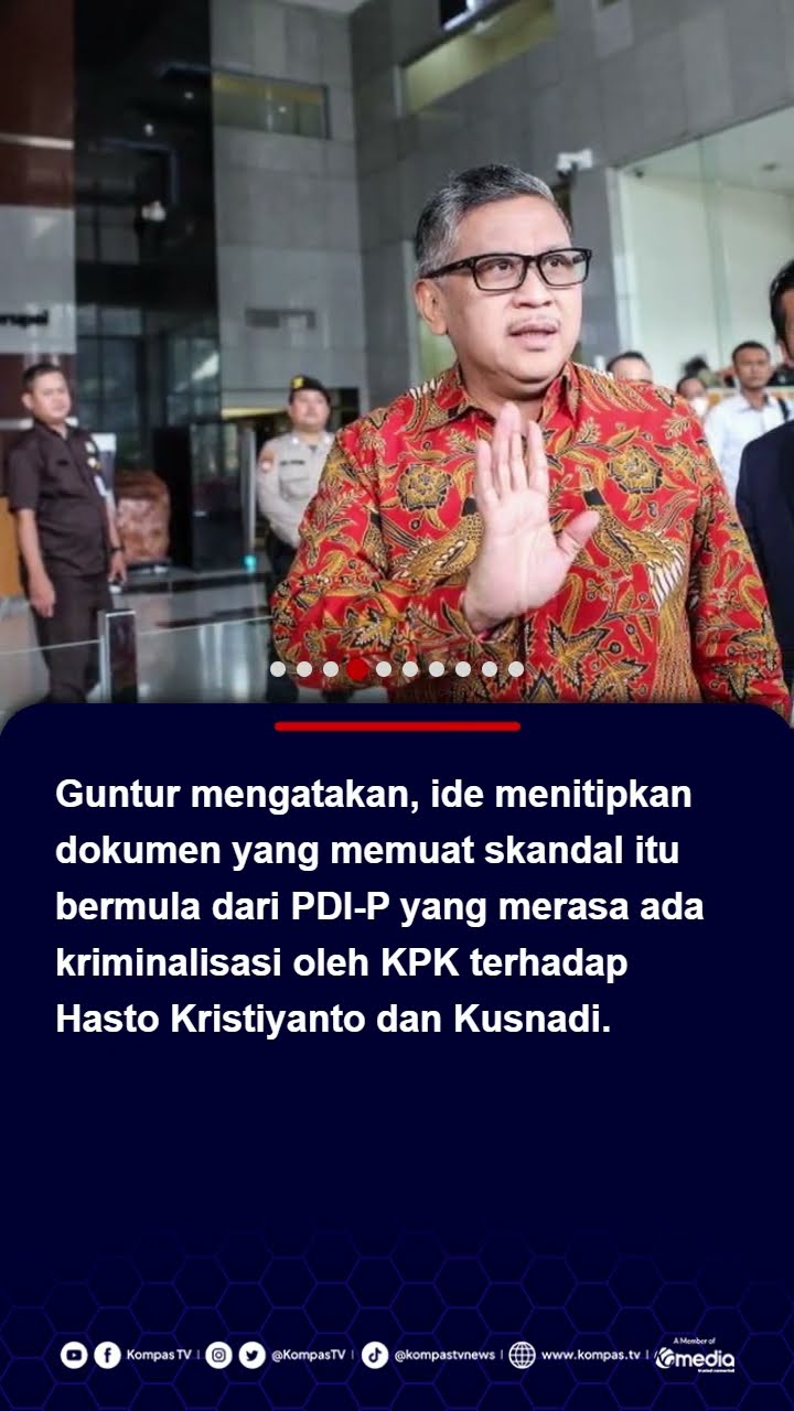 Hasto Titip Dokumen Skandal Petinggi Negara ke Connie, Guntur: Ada Video, Audio, hingga Teks #pdip