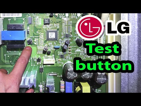 LG refrigerator test and reset button