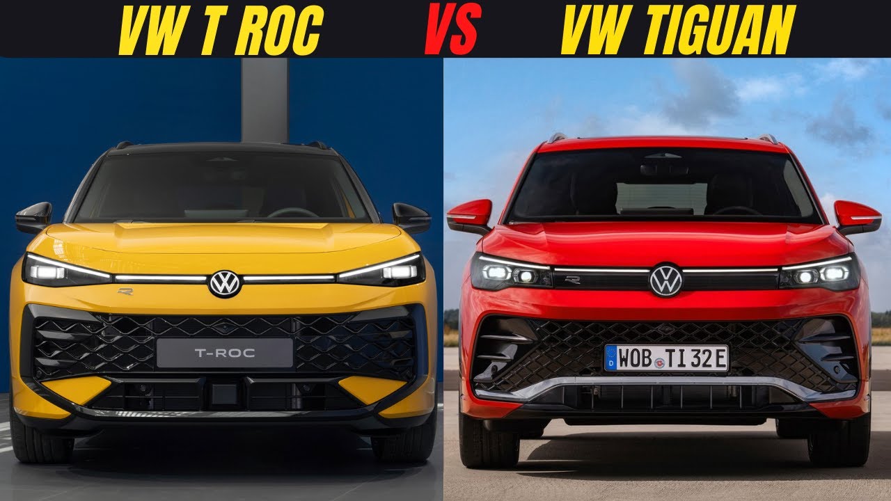 Troc Rvs Tiguan R 2026 VW T-Roc vs Tiguan 2025: Kompakt SUV trifft Mittelklasse! - YouTube