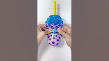 스티치 버블티 만들기🧋Stitch Boba Tea DIY with Nano Tape! #실리콘테이프