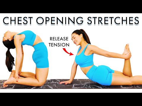 Chest Opening Stretches Yoga Workout for for Tension Release | Stress Relief Routine w/ Sinah