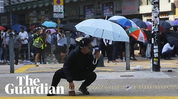 Hong Kong protesters forced to remain in occupied university