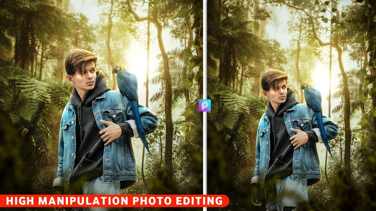 Picsart New Forest Concept High Manipulation Photo Editing Tutorial || Jungle Photo Editing Picsart