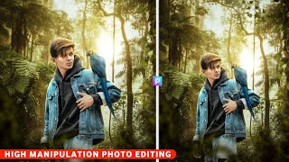 Picsart New Forest Concept High Manipulation Photo Editing Tutorial || Jungle Photo Editing Picsart screenshot 1
