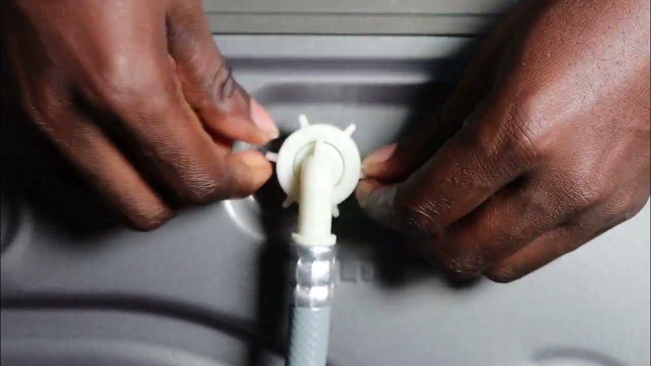 How to clean a washing machine water inlet valve filter. YouTube