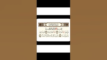 سورة الاخلاص أخبر النبي ﷺ أنها تعدل ثلث القرآن.