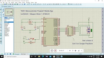 ULN2003A Stepper Motor Driving with AT89C51 (8051 Microcontroller)