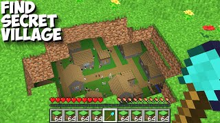 You will be shocked if you find this SECRET VILLAGE in Minecraft ! VILLAGE INSIDE DIRT !