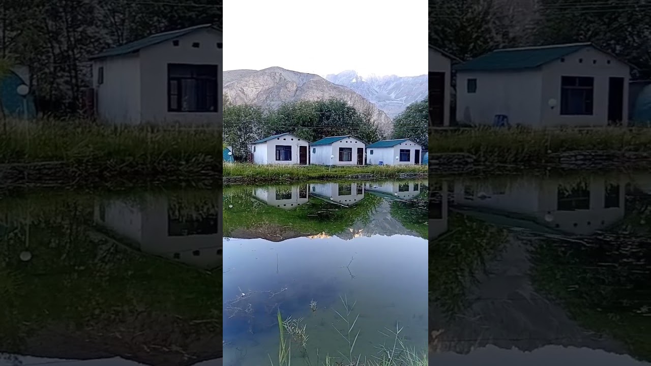 nomadic huts in the village 