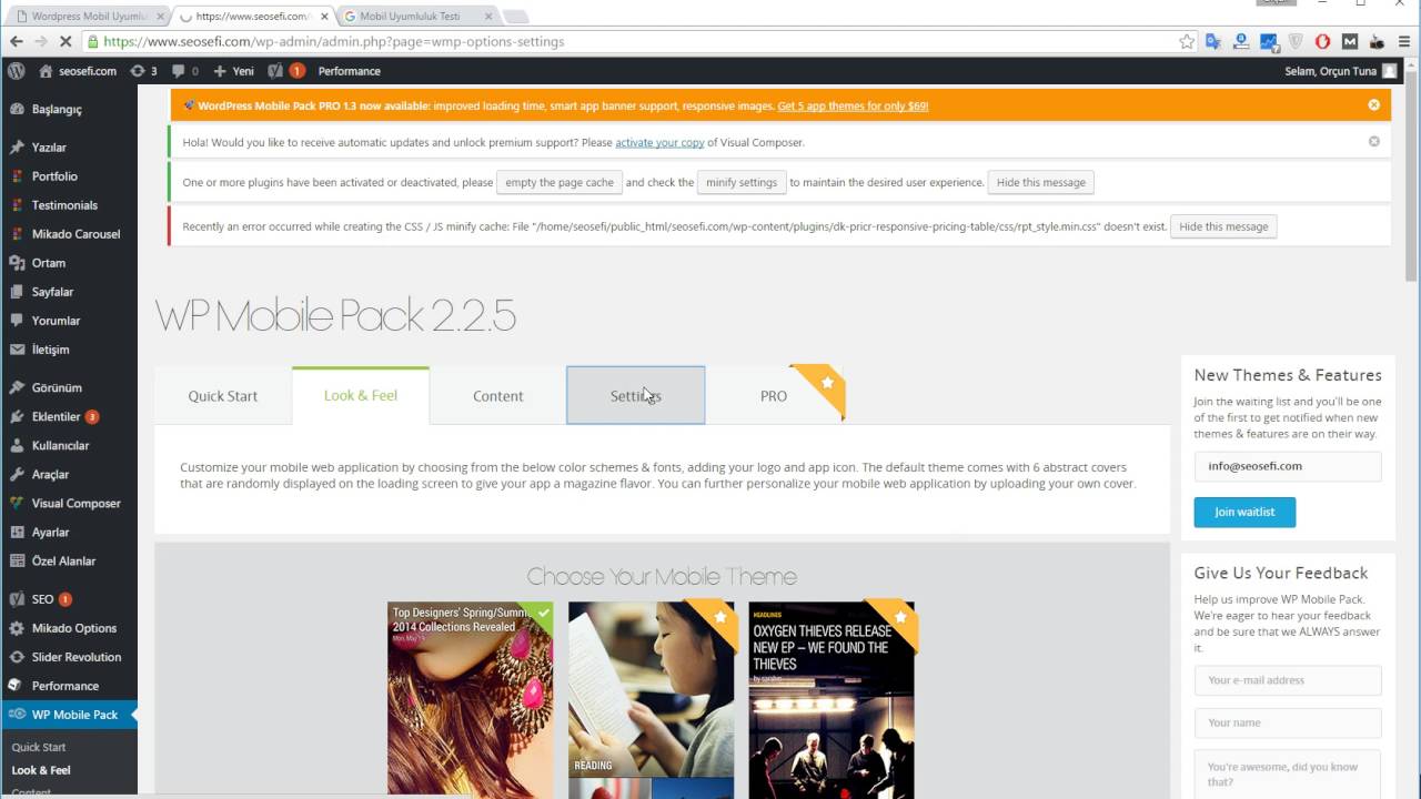 wordpress mobile uyumluluk, Wordpress'in mobil uyumlu yapılması