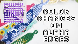 How to change colors on alpha edges | Flat alpha tips and tricks | VLATKAKNOTS TUTORIALS