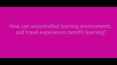 James Steckart on the Benefits of Uncontrolled Learning Environments | HundrED Summit 2017