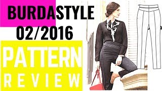 Burda 02/2016 #114 High Waist Trousers Sewing Pattern Review