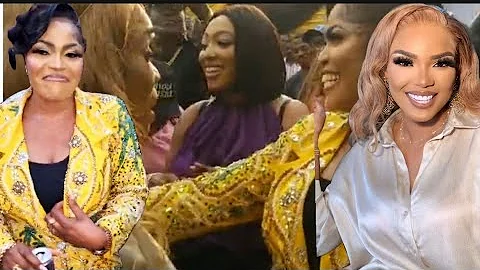 MOMENT IYABO OJO MAKE A SURPRISE APPEARANCE AT FRIEND, REMY GOLD BOUTIQUE OPENING IN UNILAG