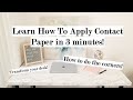 How to apply contact paper in 3 minutes | tips for the corners