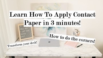 How to apply contact paper in 3 minutes | tips for the corners