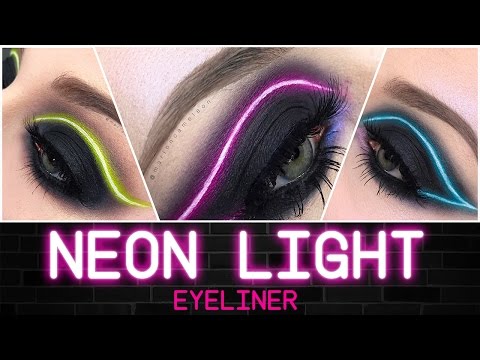 Neon Light Eyeliner Tutorial | Français / Engels