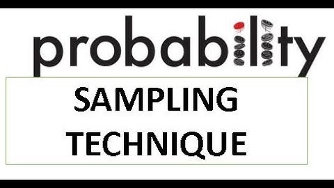 Probability Sampling Technique
