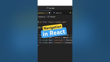 React Page Navigation | How to Link Page in React js | React Router Dom #shorts #react