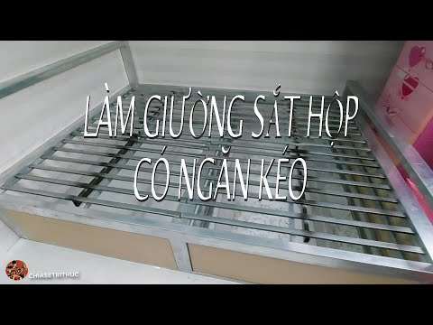 Video Làm giường sắt hộp có ngăn kéo| make a box iron bed... - youtube