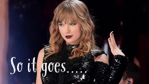 So it goes - Taylor swift music video ( By Chloe )