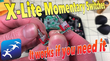 Official FrSky Taranis X-Lite Momentary Switches  They exist, if you really need them.
